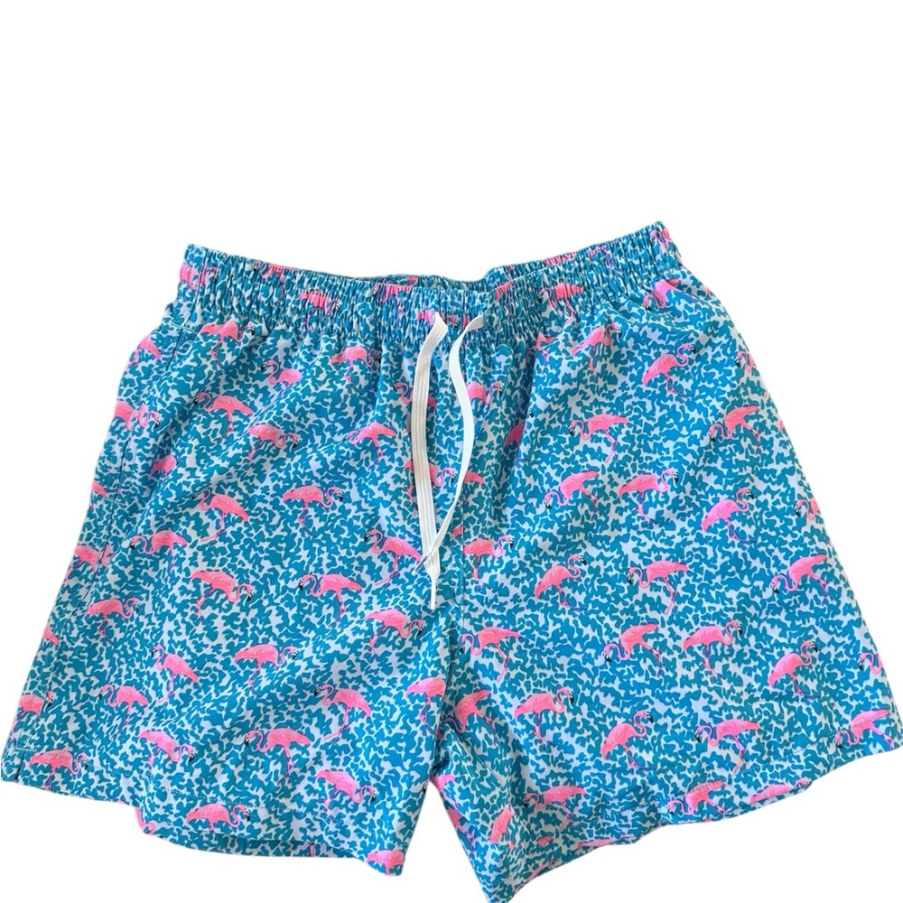 Chubbies Blue and Pink Patterned Swim Shorts